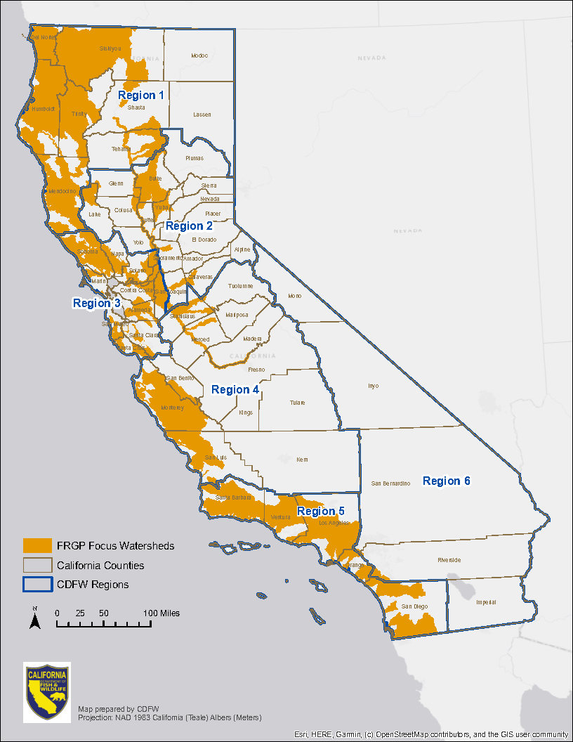 FRGP Focus Watershed Map